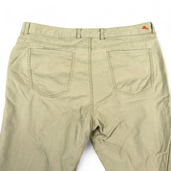 Tommy Bahama Pants Mens 38x30 Brown Khaki Tan Stretch Casual Outdoor 36x30 Tag - Picture 6 of 10